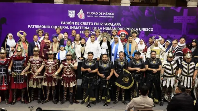 imagen recuadro Celebración de Clara Brugada porque la Pasión de Cristo en Iztapalapa es Patrimonio Cultural de la Humanidad. Foto: Gobierno de CDMX