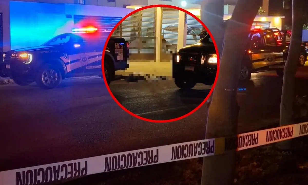 El cuerpo sin vida quedó sobre el pavimento, sobre la calle 136 en el fraccionamiento Los Héroes Foto: Los Héroes, Mérida/Accidentes Yucatán