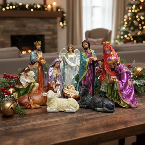 imagen recuadro Los nacimientos importados de resina dan un toque de elegancia a tu hogar. Foto: Imagina Decoart