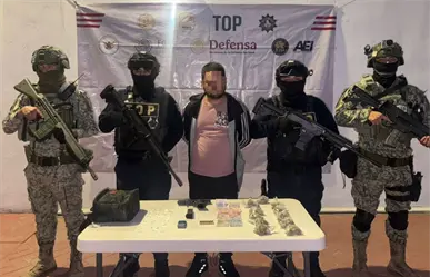 Operativo en la colonia Renacimiento deja a un detenido con arma, cartuchos y drogas en Escobedo