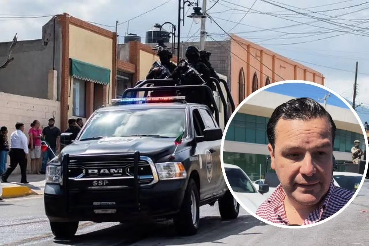 Elementos de seguridad en Coahuila en operativo / Fotos. FGE Coahuila | Marco Juárez | Canva