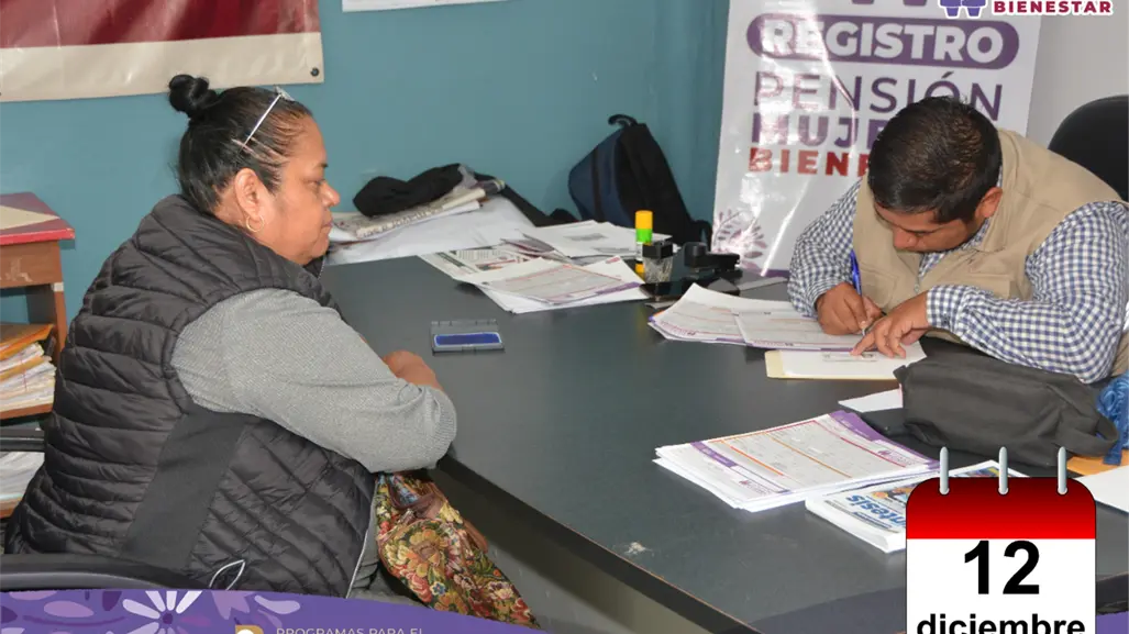 Pensión Bienestar en Tlaxcala: ¿Qué adultos mayores se registran hoy 12 de diciembre de 2025?
