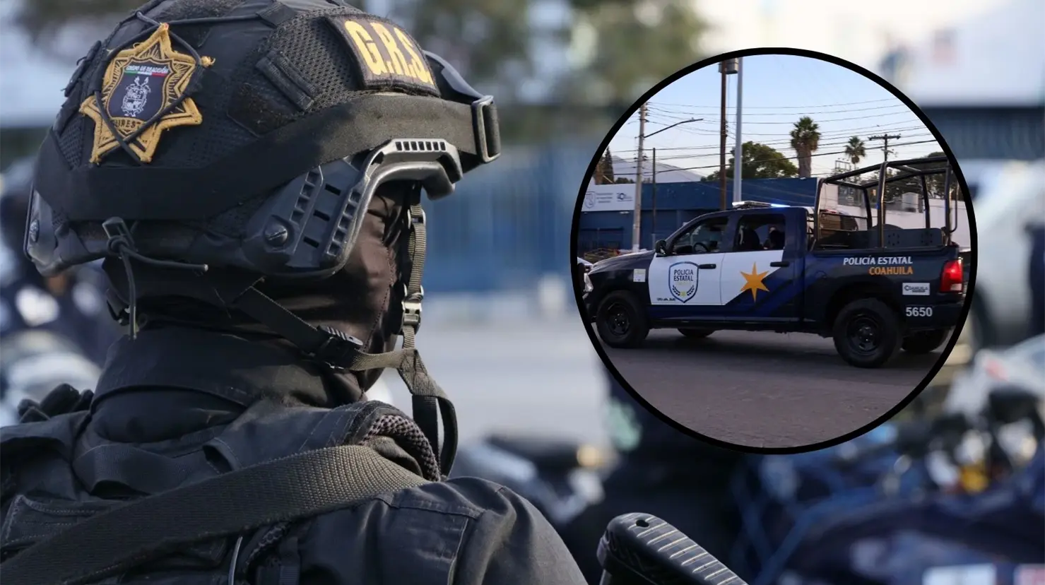 Policías estatales repelieron la agresión. (Secretaría de Seguridad Pública en Coahuila)