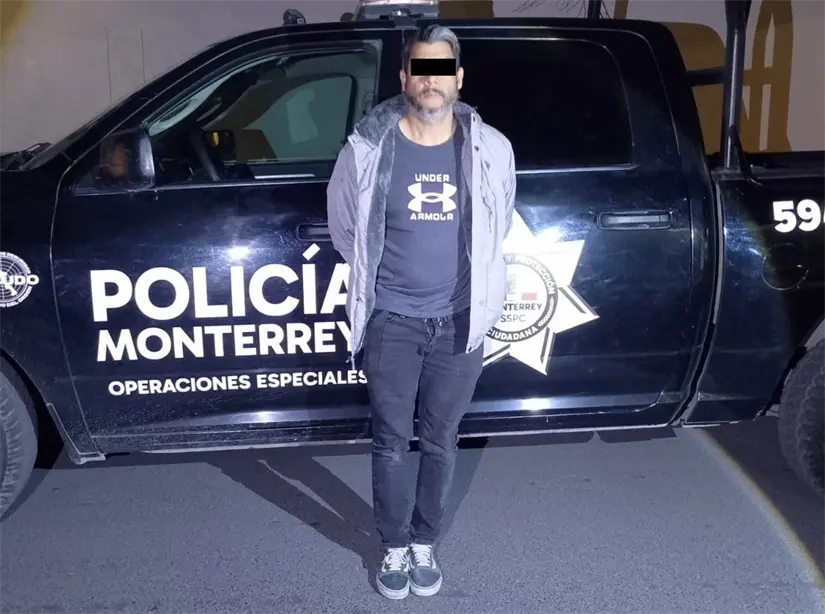 imagen recuadro El presunto responsable fue identificado como Ernesto José V., de 49 años. Foto: Policía de Monterrey.