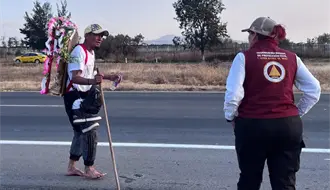 Activan módulo especial en Peñón–Texcoco para proteger a peregrinos rumbo a la Basílica