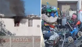Rescatan a familia de Villas del Arco, en El Carmen, tras incendio de su vivienda