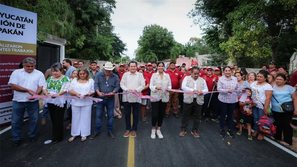 Familias de Tepakán, Yucatán, ya cuentan con calles dignas: Gobierno de Yucatán impulsa su construcción