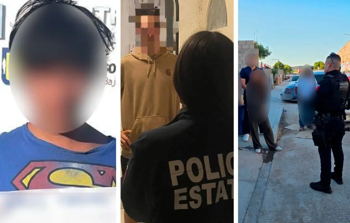 Elementos de la Policía Estatal participaron en la localización de tres jóvenes en distintos municipios, tras reportes de presuntos secuestros virtuales entre el 6 y 9 de diciembre. Fotos: Secretaría de Seguridad Pública de Baja California Sur