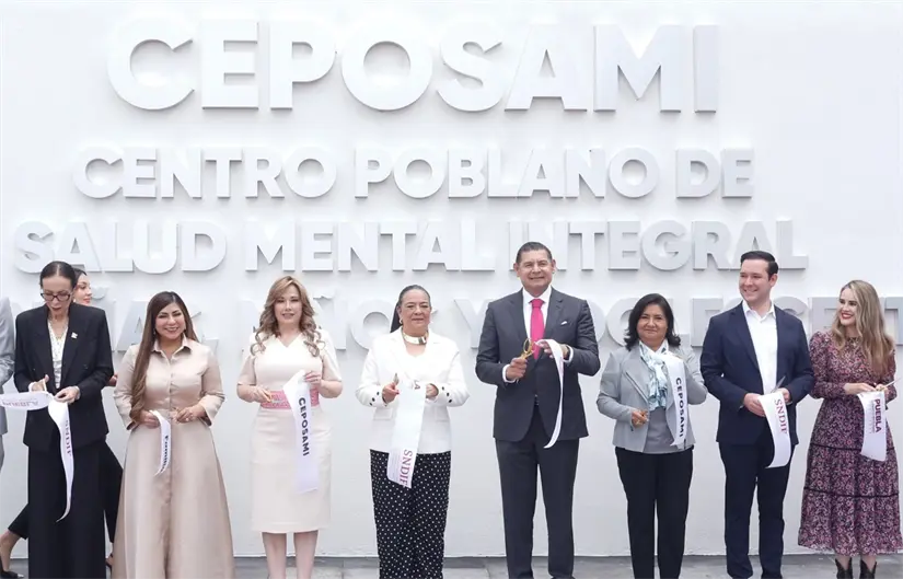 imagen recuadro Alejandro Armenta durante inauguración del Centro Poblano de Salud Mental Integral. Foto: Jafet Moz
