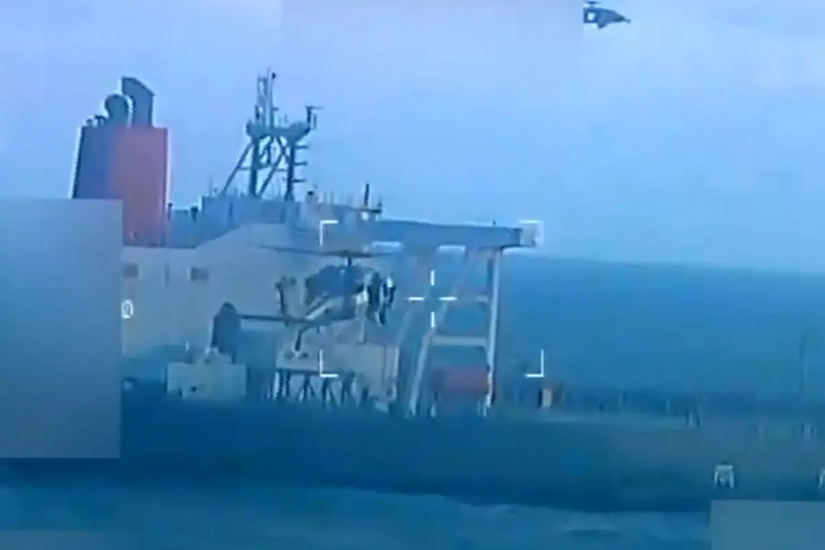 El buque fue asegurado por elementos policiacos estadounidenses Foto: X(Twitter) @AGPamBondi