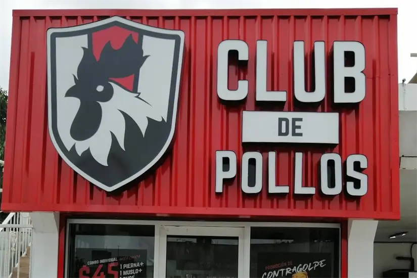 imagen recuadro Club de Pollos es una cadena nacional de comida rápida con presencia en Tamaulipas. Foto: Axel Hassel