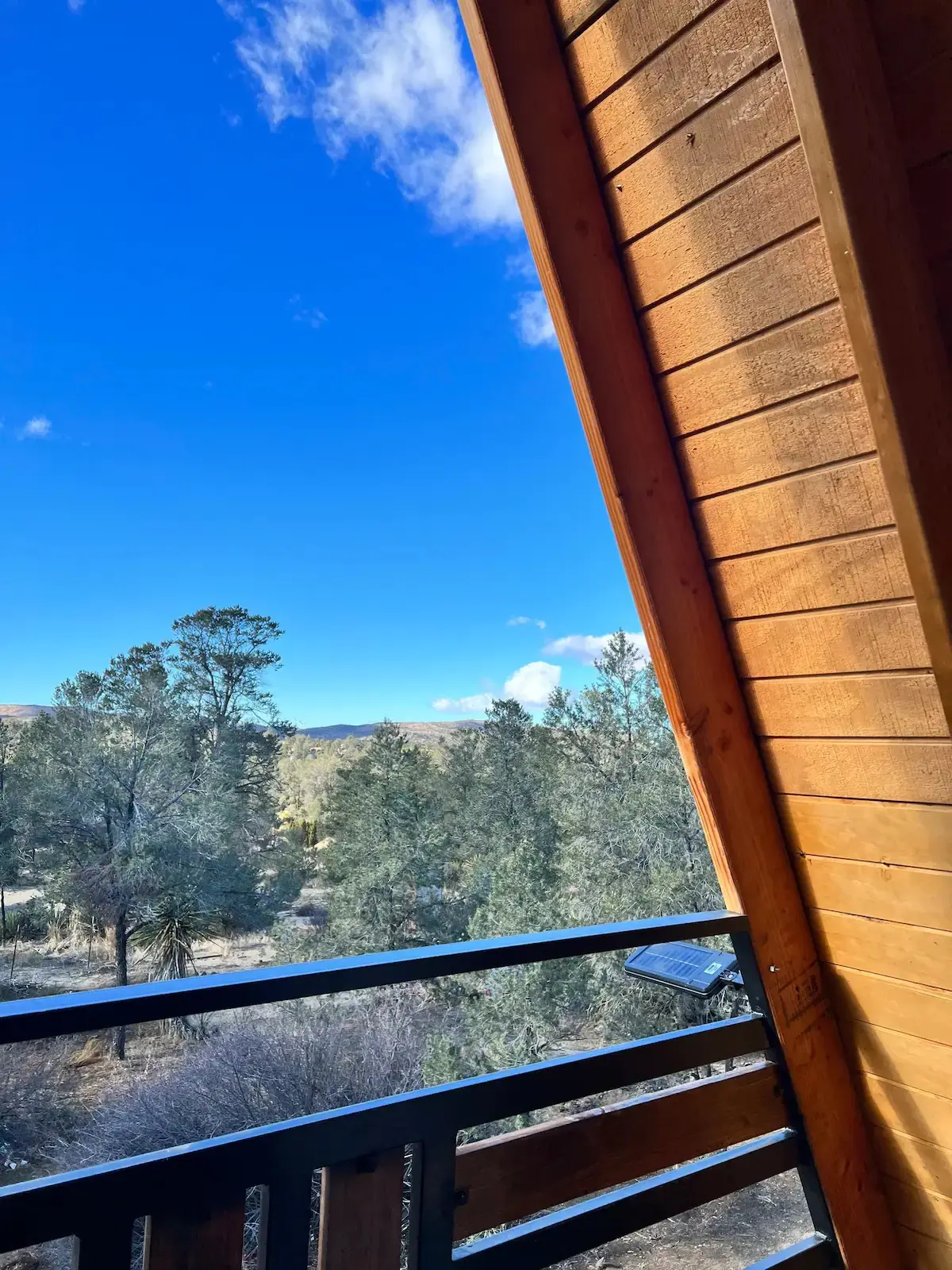 Vista desde la Cabaña La Rumorosa en Airbnb. Foto: Airbnb.
