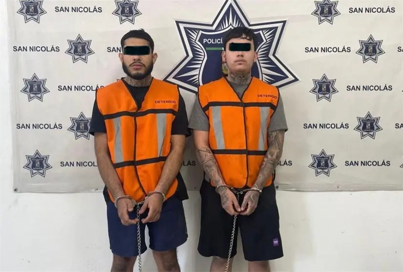 Los dos jóvenes fueron identificados como Jair Osvaldo y José Isaac, ambos de 21 años. Foto: Policía de San Nicolás.