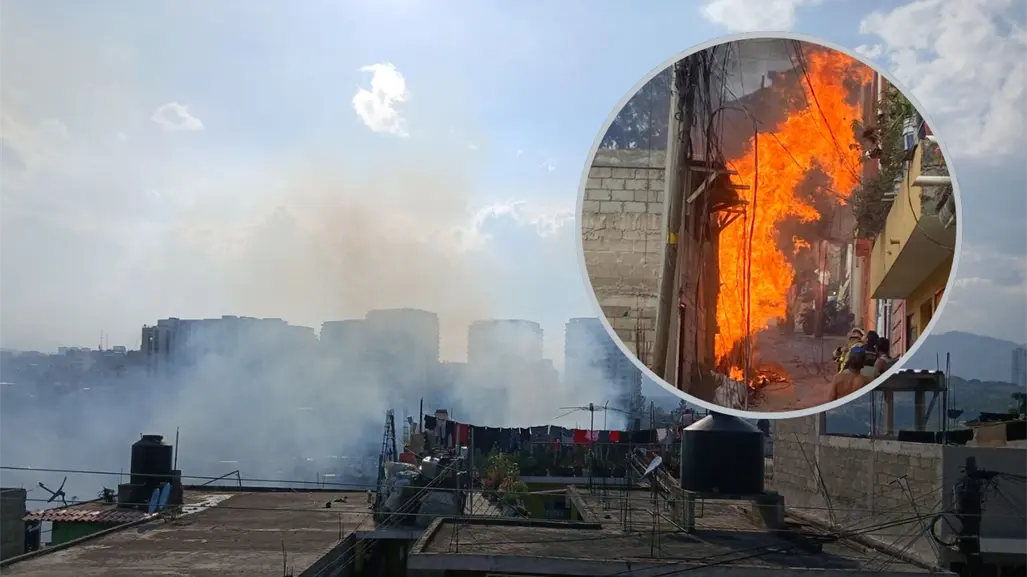 VIDEO | Incendio en Huixquilucan: C5 capta fuerte columna de humo en colonia Federal Burocrático