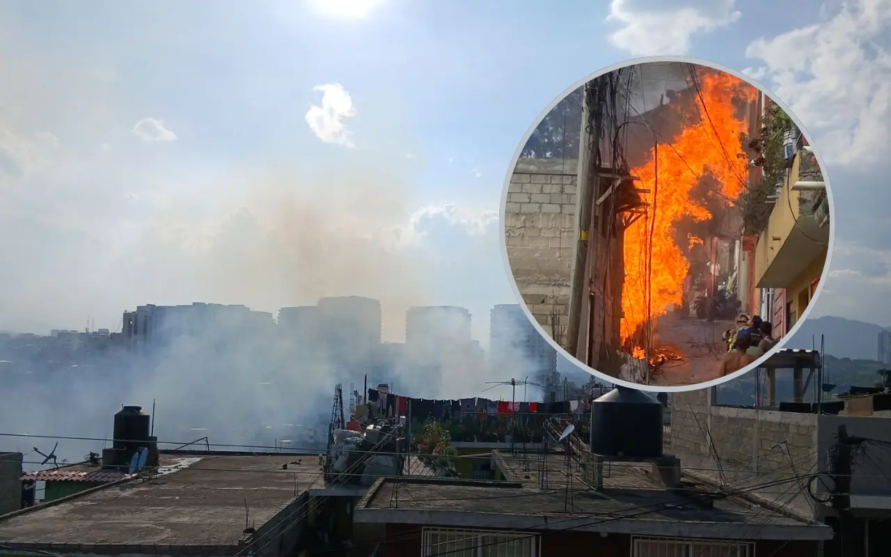 Incendio en inmueble de Huixquilucan. Foto: FB/ Zugey Marston | X/ @Huitzquillocan2 (Canva)