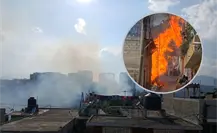 VIDEO | Incendio en Huixquilucan: C5 capta fuerte columna de humo en colonia Federal Burocrático