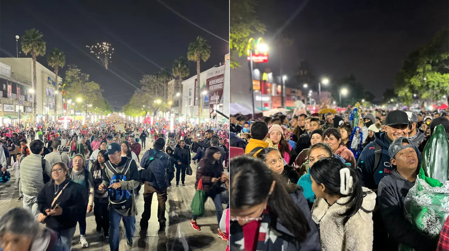 Peregrinos en la Basílica de Guadalupe. Fotos: Omar Gómez