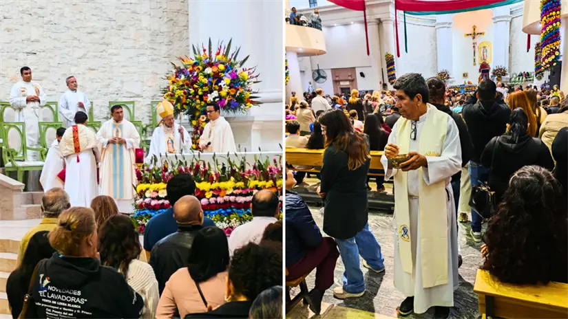 imagen recuadro La misa solemne del 12 de diciembre reunió a miles de fieles en el Santuario de La Paz. Foto: Héctor Romero / POSTA Baja California Sur