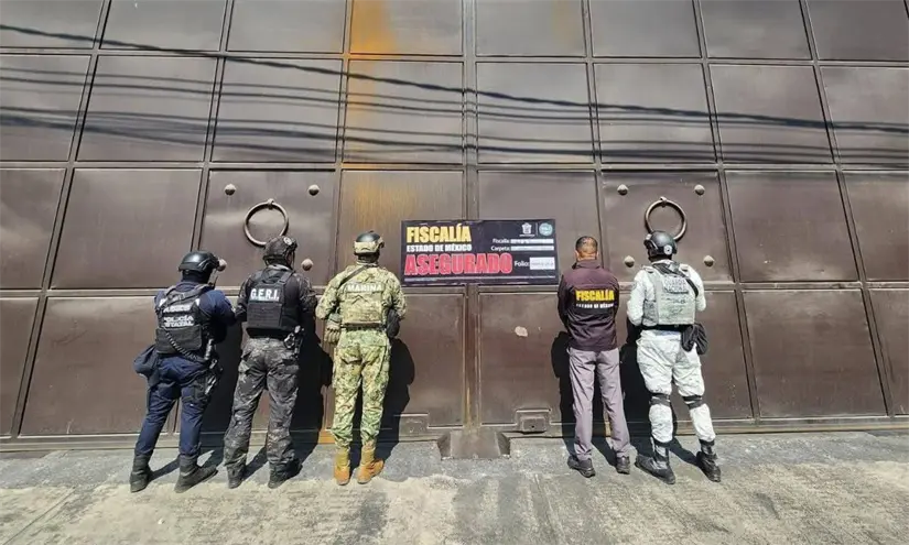 imagen recuadro Entre lo asegurado en los cateos se encontraron documentos y notas de remisión ligados a organizaciones sindicales. Foto: Facebook @Noticias Zumpahuacán Méx.