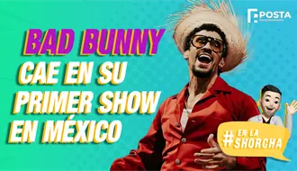 “¡Barrió el piso con la… cadera!” Bad Bunny sufre caída en ‘La Casita’ durante su show en CDMX