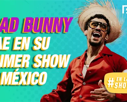 "¡Barrió el piso con la... cadera!" Bad Bunny sufre caída en ´La Casita´ durante su show en CDMX