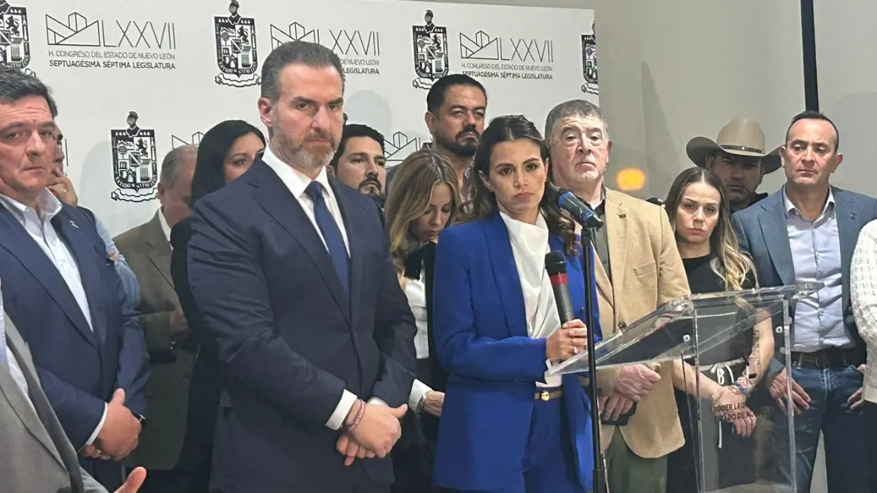 Diputados del PRI-PAN-PRD en el Congreso de Nuevo León. Foto: Bloque PRI, PAN y PRD