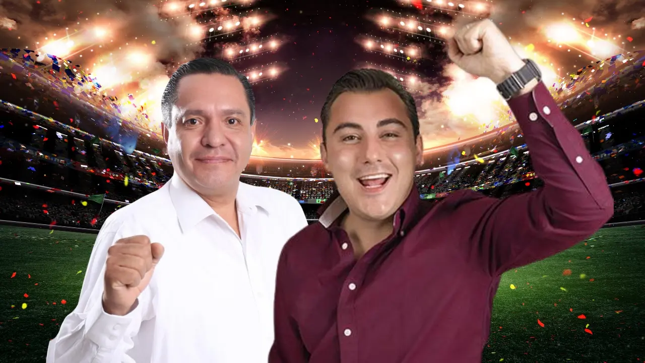 El Presidente Municipal de Toluca, Ricardo Moreno y su homólogo de García, Nuevo León, Manuel Guerra Cavazos. Foto: Canva I Facebook Manuel Guerra y Ricardo Moreno