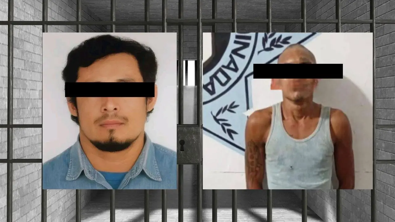 Aspecto de los presuntos feminicidas de Izamal y Telchac puerto que seguirán su proceso en prisión.- Fuente FGE