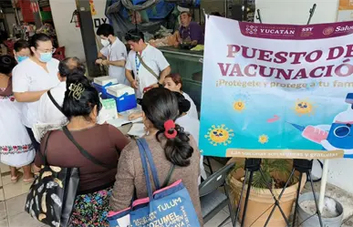 Refuerzan vacunación invernal en Yucatán con la instalación de puestos en el estado
