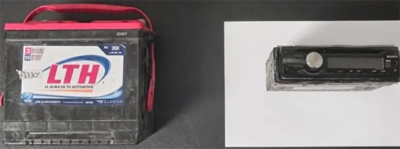 El sospechoso según las autoridades sustrajo una batería y un estéreo del negocio. Foto: Secretaría de Seguridad y Vialidad Salinas Victoria.