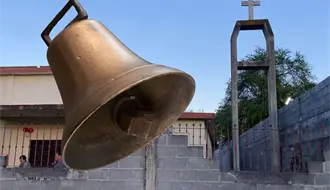 Roban campana de 60 años en iglesia guadalupana de Montemorelos, Nuevo León