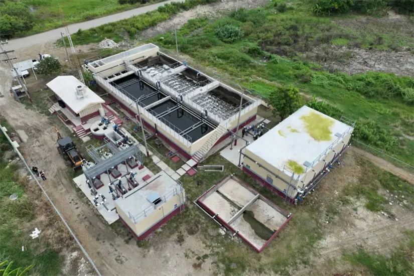 imagen recuadro Planta tratadora de aguas residuales. Foto: Gobierno Tamaulipas