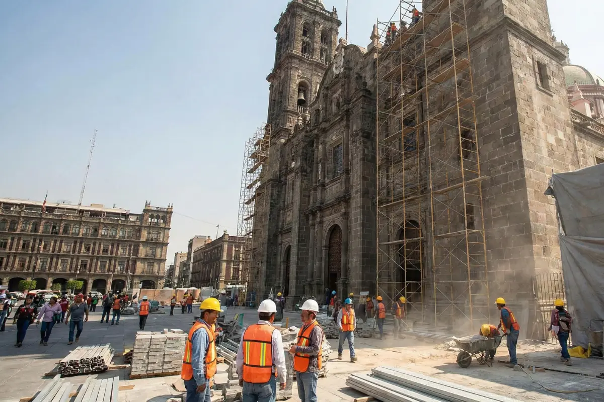 INAH y CDMX inyectan 33 mdp para restaurar patrimonio dañado. Foto: IA