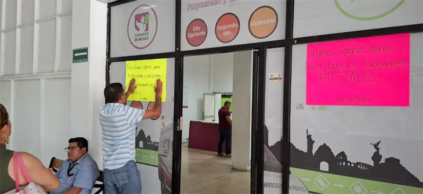 Protesta de Correos de México en Tamaulipas Posta Mx