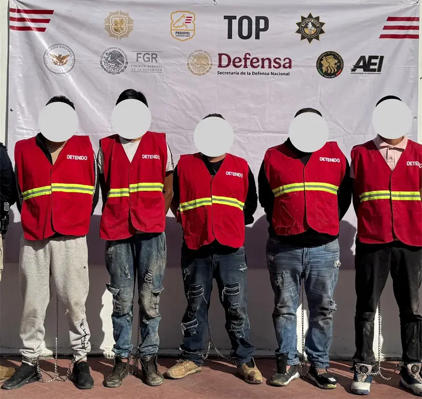 imagen recuadro Los detenidos no fueron identificados Foto: Policía de Proximidad de Escobedo