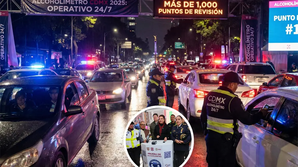 Alcoholímetro CDMX 2025: así arrancó el operativo 24/7 con más de mil puntos de revisión