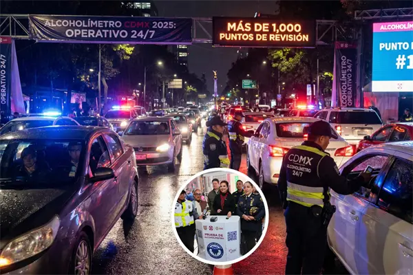 Alcoholímetro CDMX 2025: así arrancó el operativo 24/7 con más de mil puntos de revisión Alcoholímetro CDMX 2025: así arrancó el operativo 24/7 con más de mil puntos de revisión