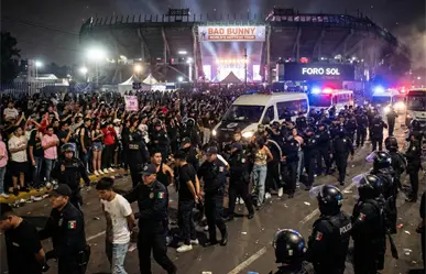 Operativo deja casi 40 detenidos en Iztacalco en el concierto de Bad Bunny en CDMX