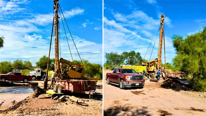 imagen recuadro Construcción y modernización del pozo número 3 del acueducto de Santa Rosalía, en Mulegé, como parte del fortalecimiento del abasto de agua potable. Foto: Comisión Estatal del Agua de BCS