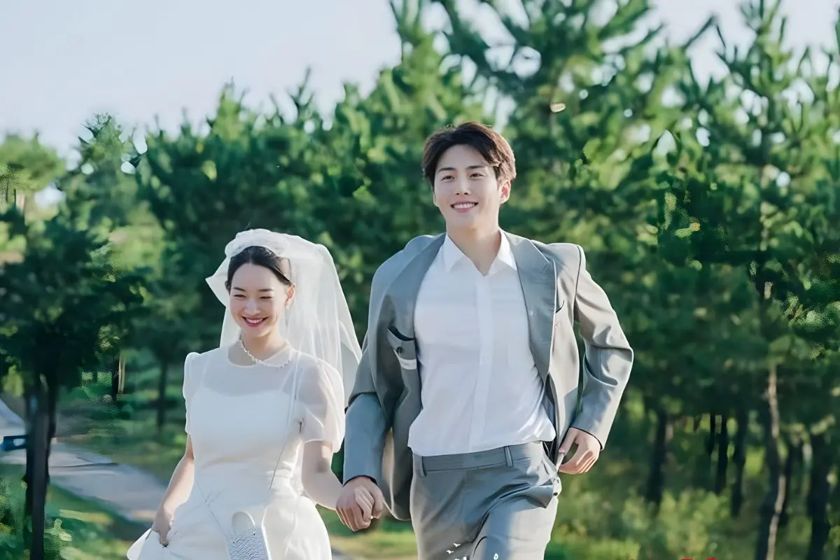 Shin Min-a y Kim Seon-ho protagonizaron la serie El amor es como el chachachá. FOTO: CANVA/Netflix/IMDb