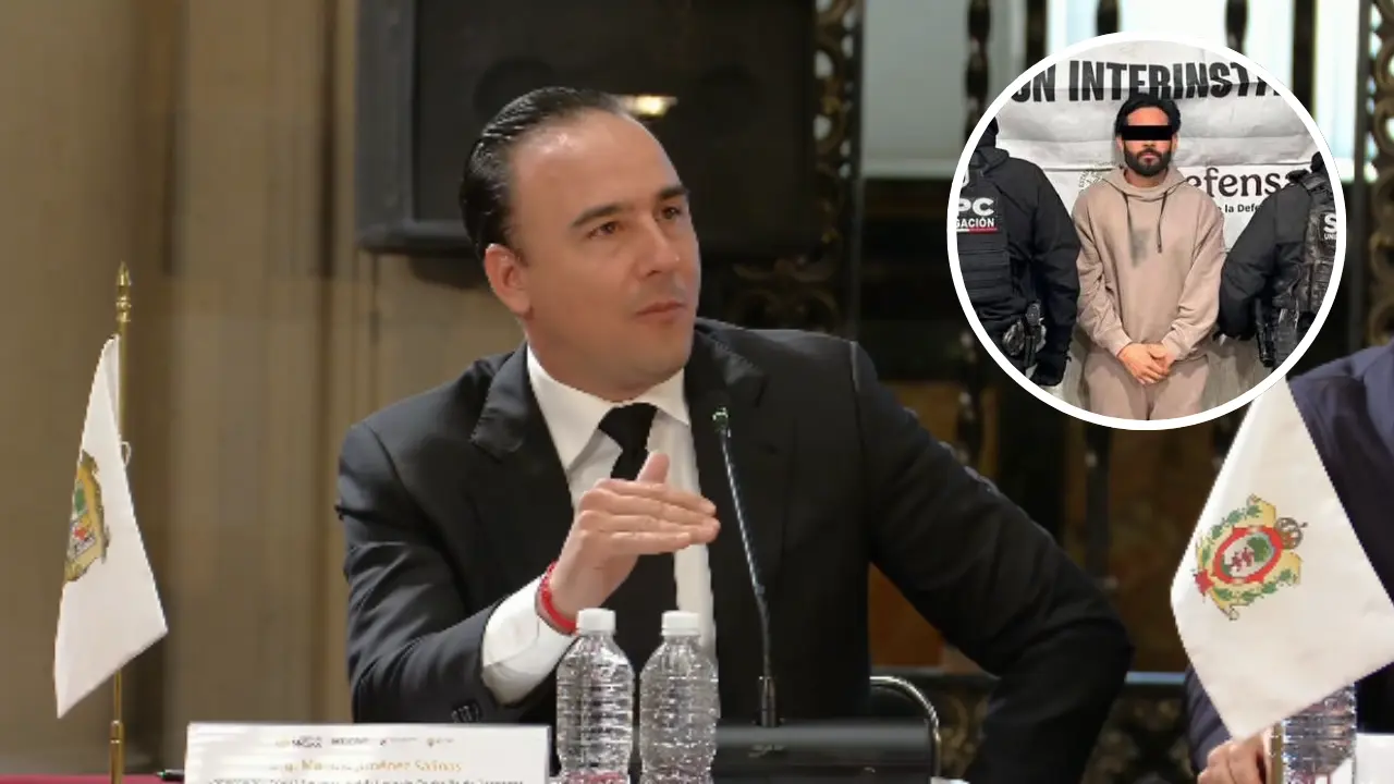 El gobernador sostuvo que, de acuerdo con testimonios de empresarios y comerciantes, “El Limones” se presentaba como integrante activo de la Catem para ejercer presión y amedrentar a sus víctimas. /Foto: Secretaria de Marina/ FB Manolo Jiménez Salinas