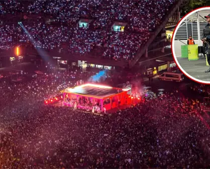 Perro policía de CDMX se vuelve viral por vestir como Bad Bunny durante operativos de su concierto