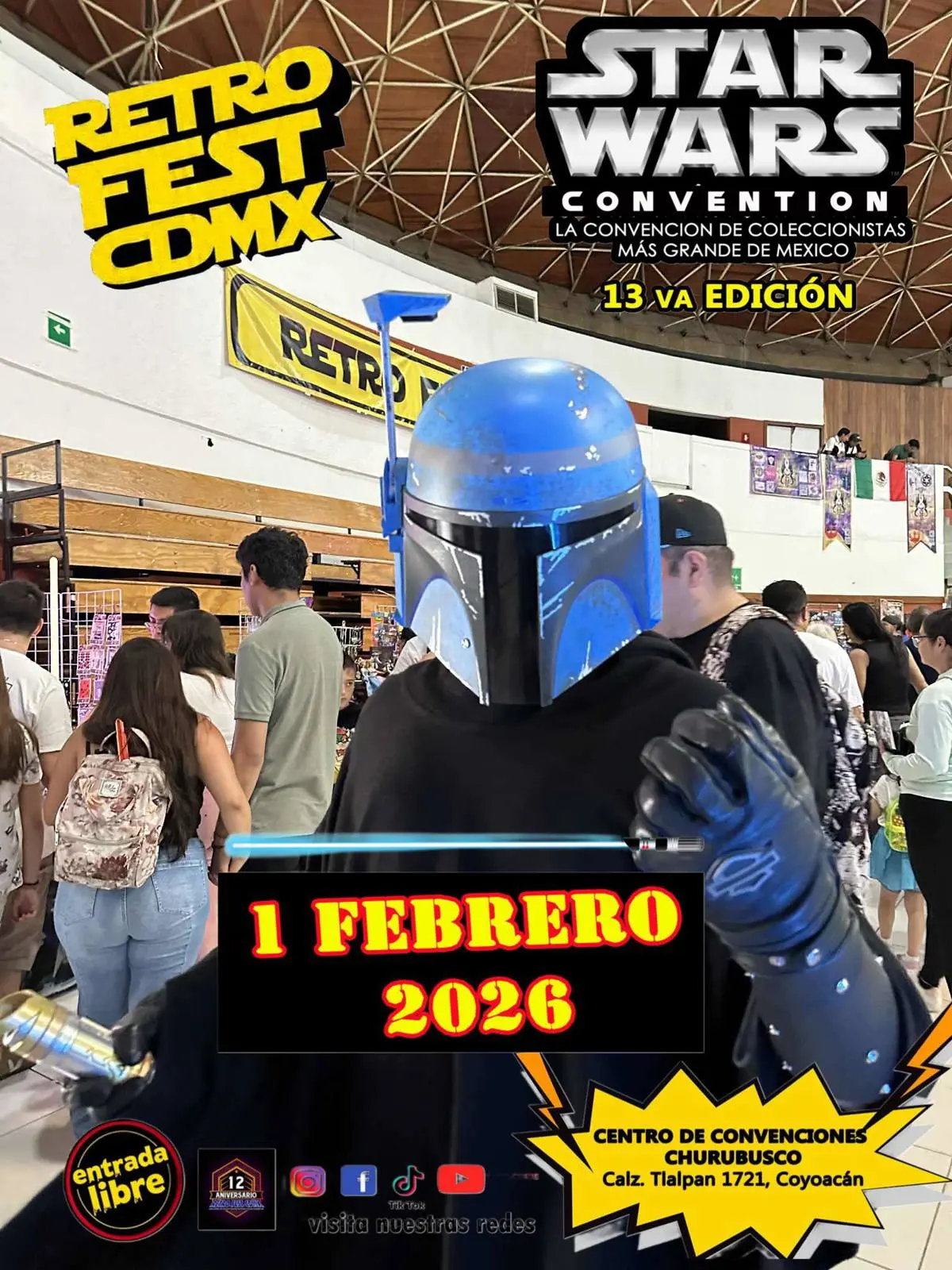imagen recuadro Convención de Star Wars en la CDMX. Foto: FB Star Wars Convention Mexico