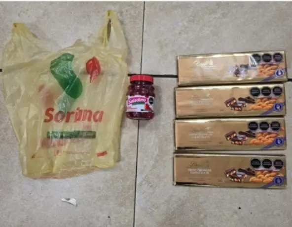 imagen recuadro Mercancía robada. Foto: Policía de San Pedro.