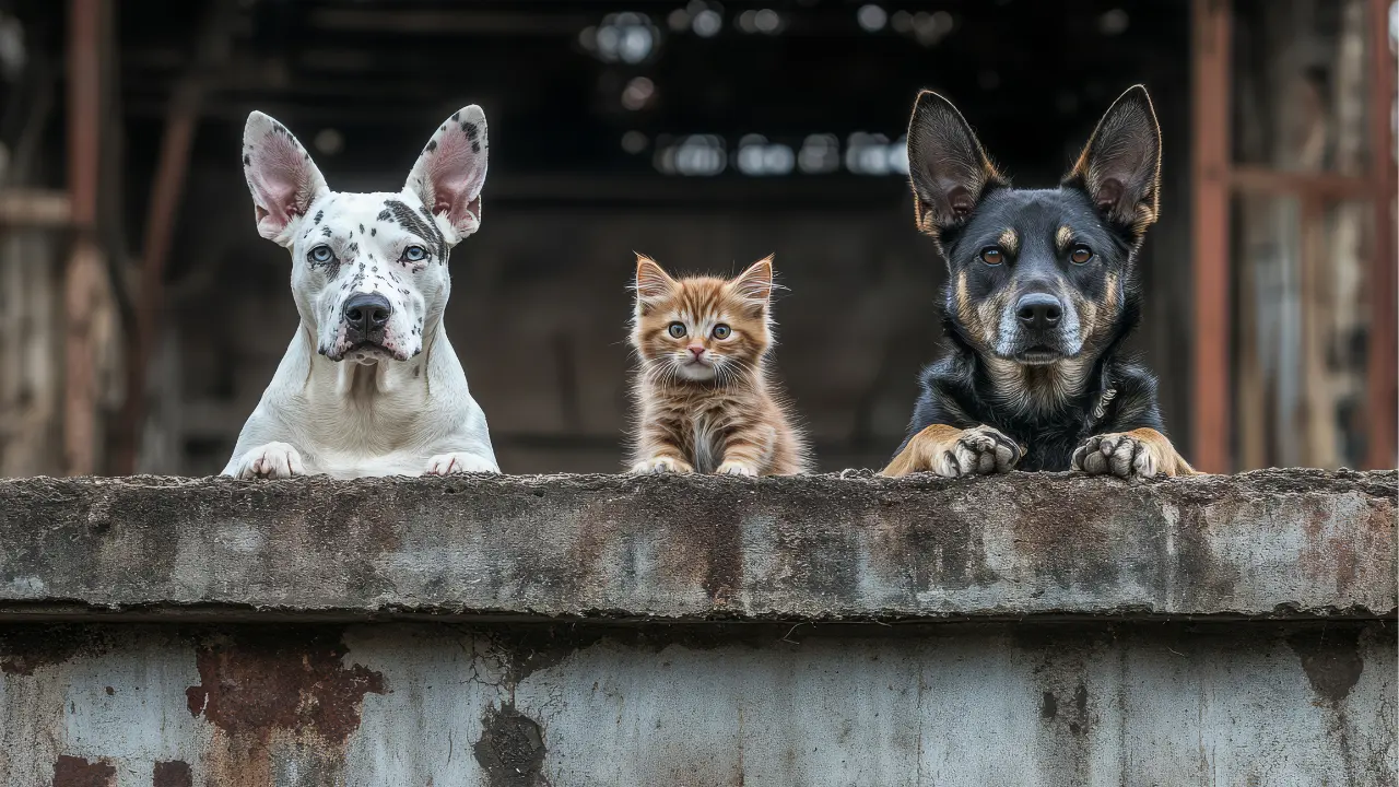 Imagen alusiva a los perros y gato por el desalojo del Refugio Franciscano en CDMX | Freepik