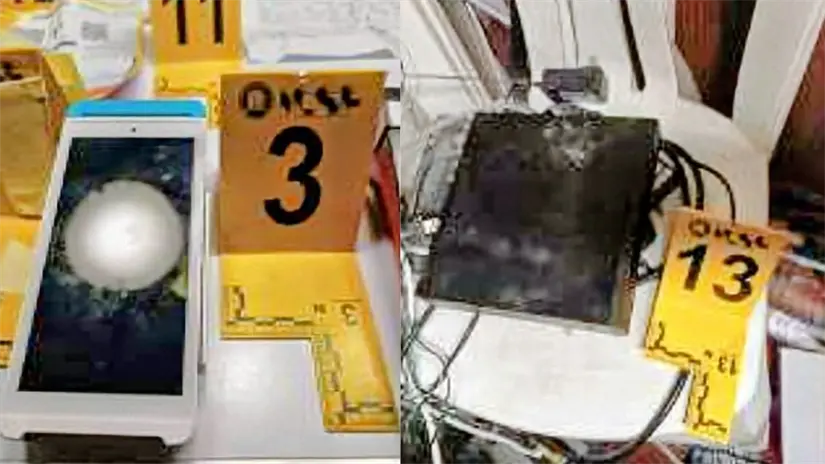 imagen recuadro Autoridades localizaron y aseguraron distintos objetos Foto: Fiscalía Especializada en Feminicidios y Delitos Cometidos contra las Mujeres