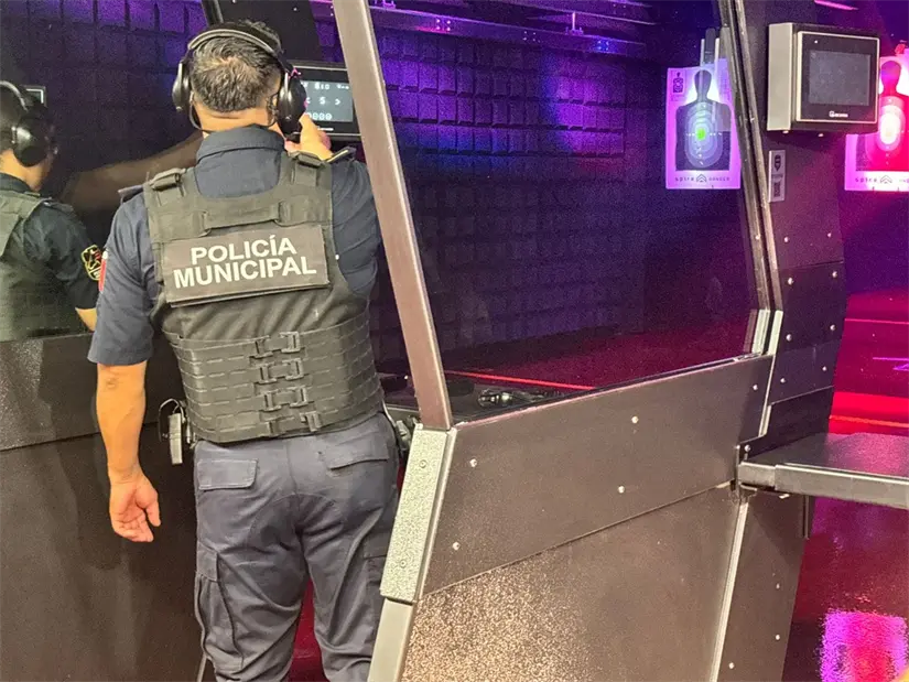 imagen recuadro El nuevo Centro de Ejercicios de Fuego Real de Alta Tecnología permite realizar entrenamientos de tiro con fuego real en condiciones controladas y seguras. Foto: Brenda Reza