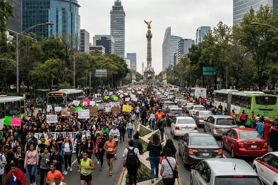 Domingo de caos en CDMX: Marcha Gen Z, maratón y 20 eventos colapsan la vialidad hoy
