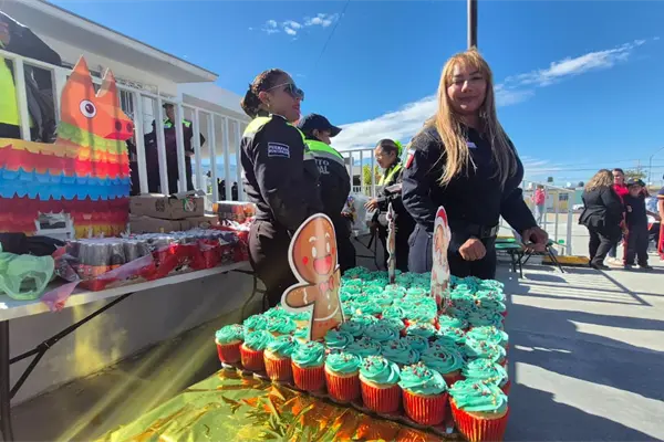 Policías de Saltillo celebran posadas con niños y niñas de colonias Policías de Saltillo celebran posadas con niños y niñas de colonias