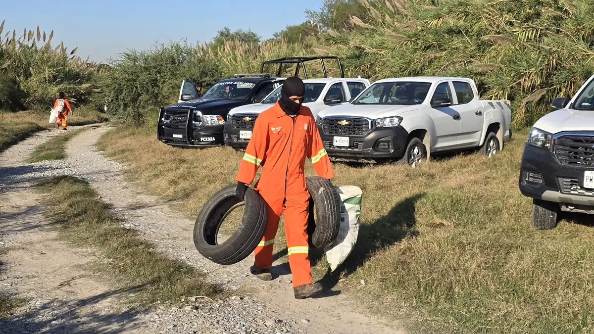 Suman más de 56 toneladas de residuos retirados a través del programa Leones en Acción de la Secretaría de Participación Ciudadana. Foto: Gobierno de Nuevo León